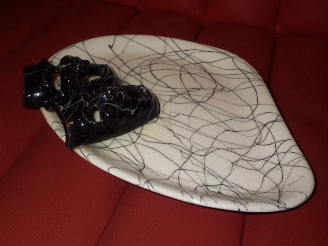 50'S★ツーフェイス★ディッシュ★16★ビンテージ★ジュエリートレイ★小物入れ