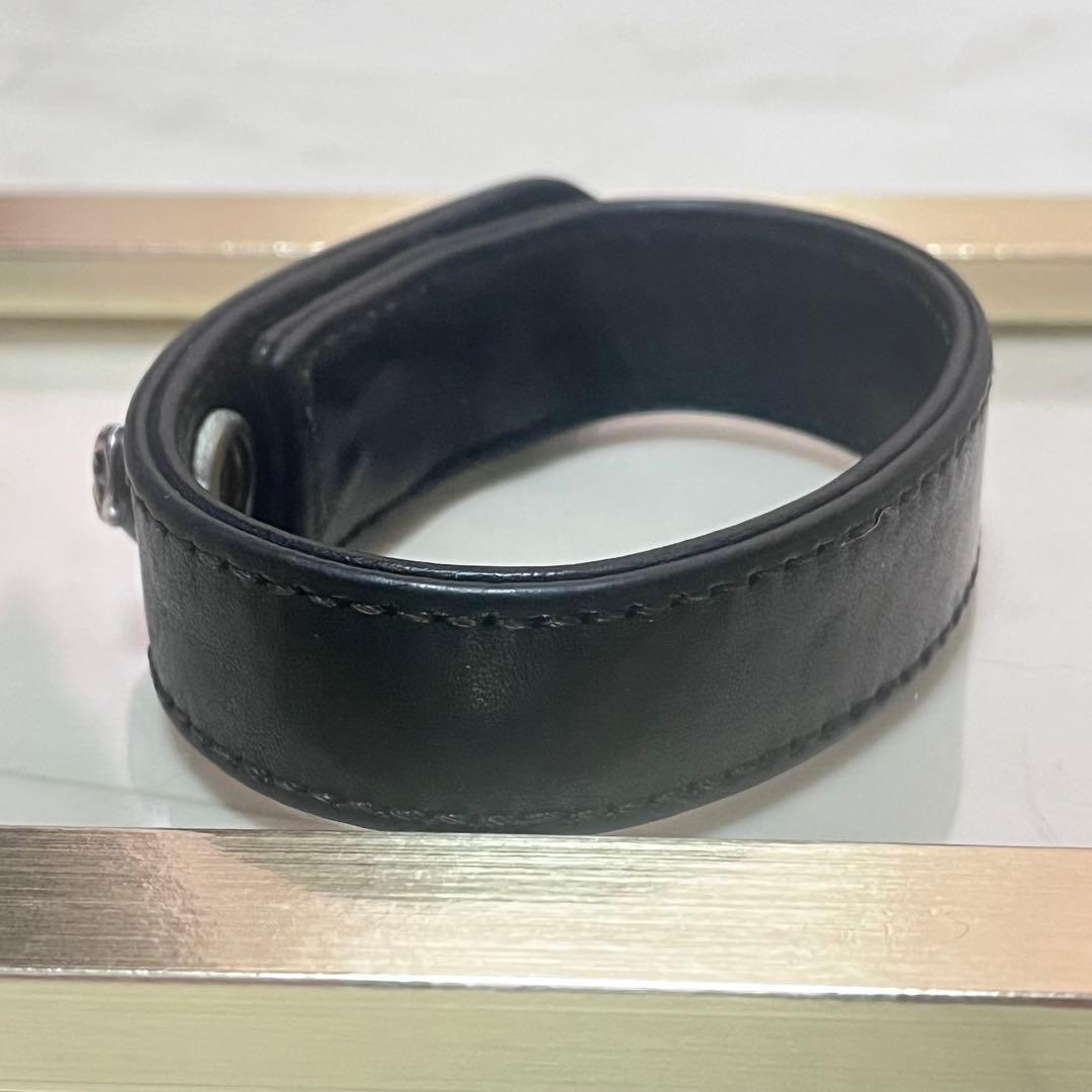 Chrome Hearts クロムハーツ　バングル　レザー　シルバーハート