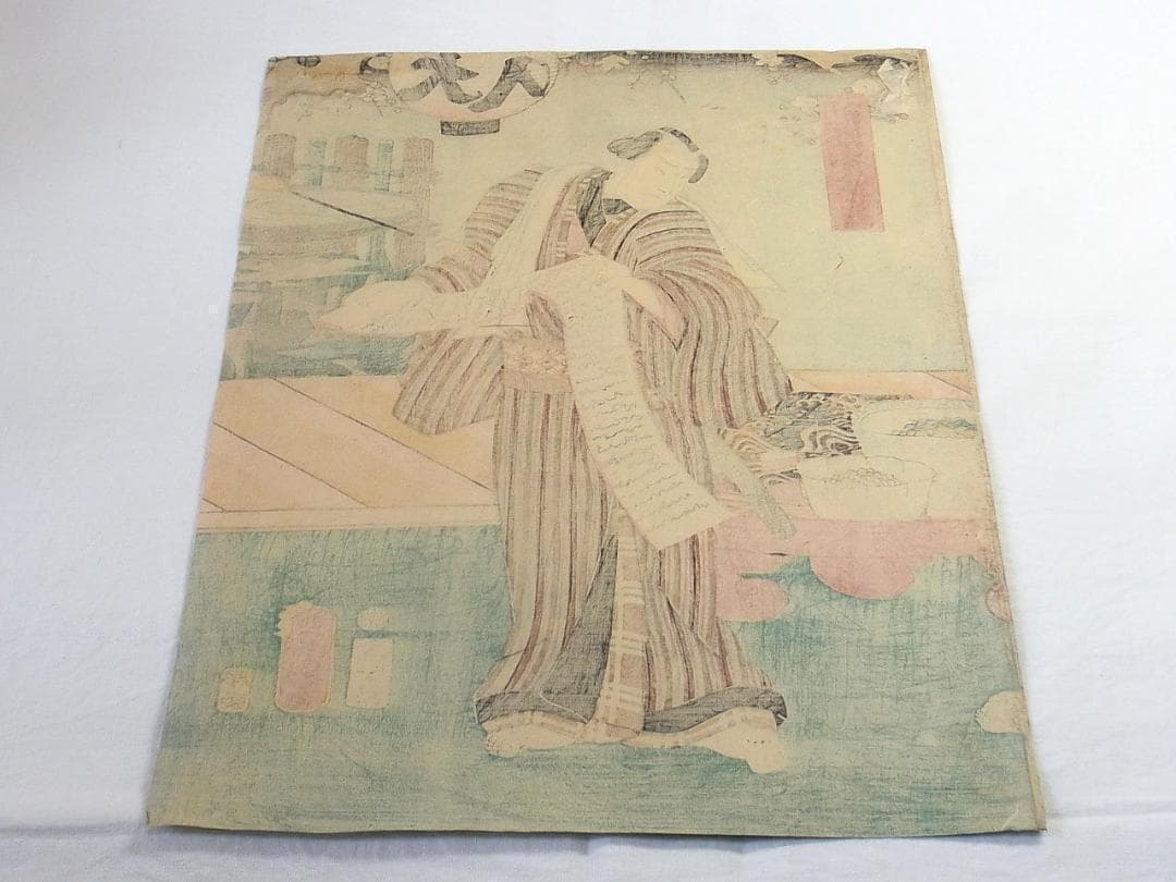 歌川国貞 浮世絵 役者絵 木版画 豊國画 アンティーク 江戸時代