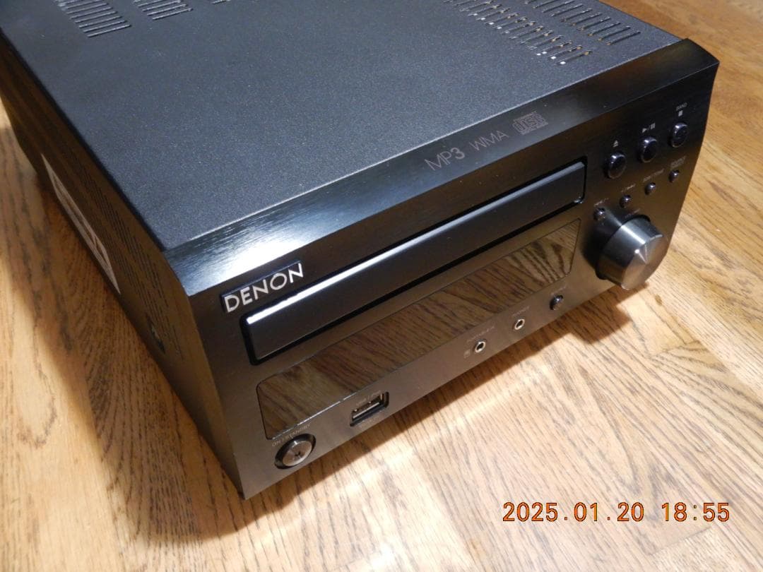 DENON/CDレシーバー/RCD-M38-K/動作確認済/カナレ・ケーブル付き