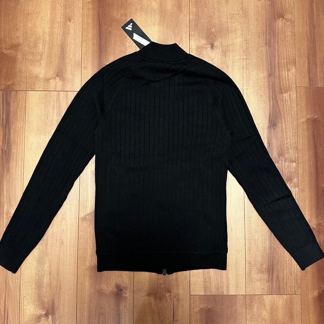 防風　裏地付き　ニット　セットアップ　ブラック　サイズS 新品タグ付　秋冬