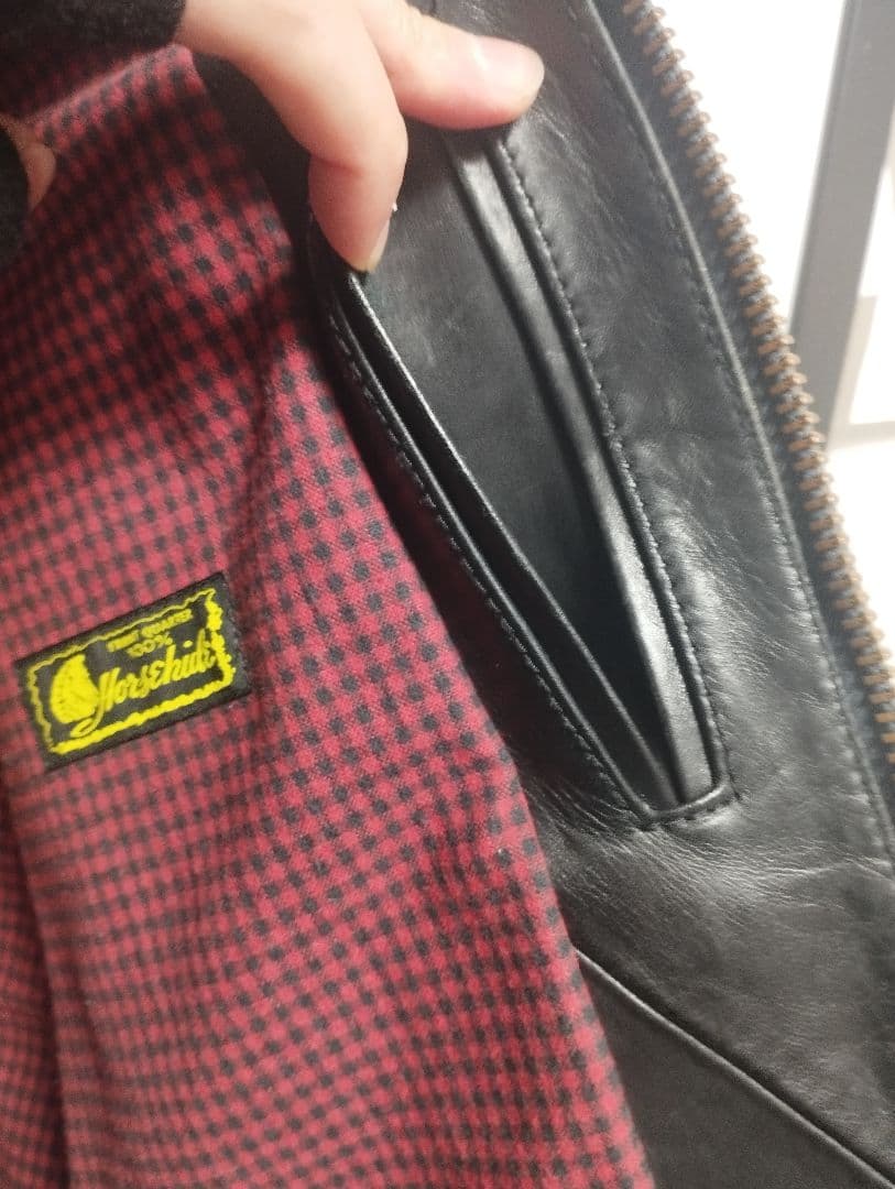 Y2LEATHER ブラック レザー ジャケット 36