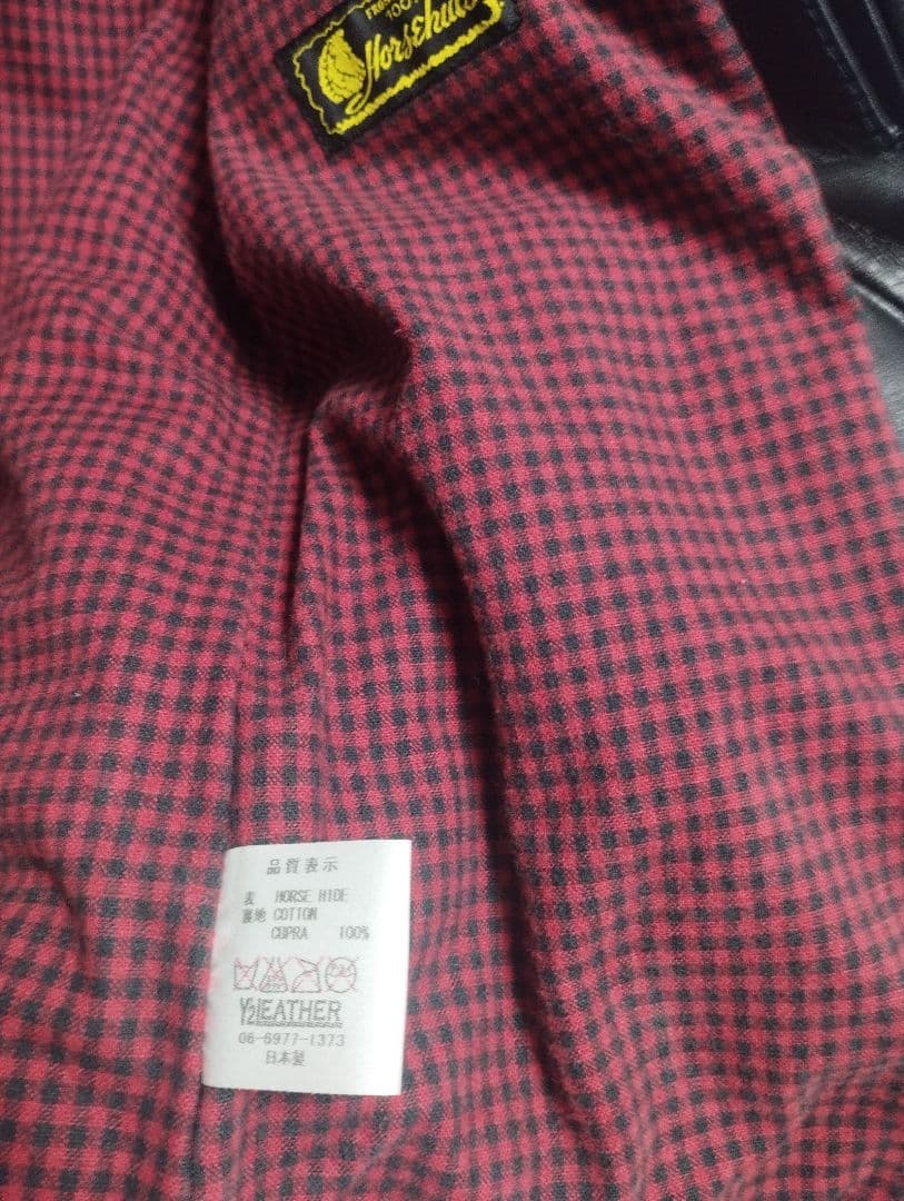 Y2LEATHER ブラック レザー ジャケット 36