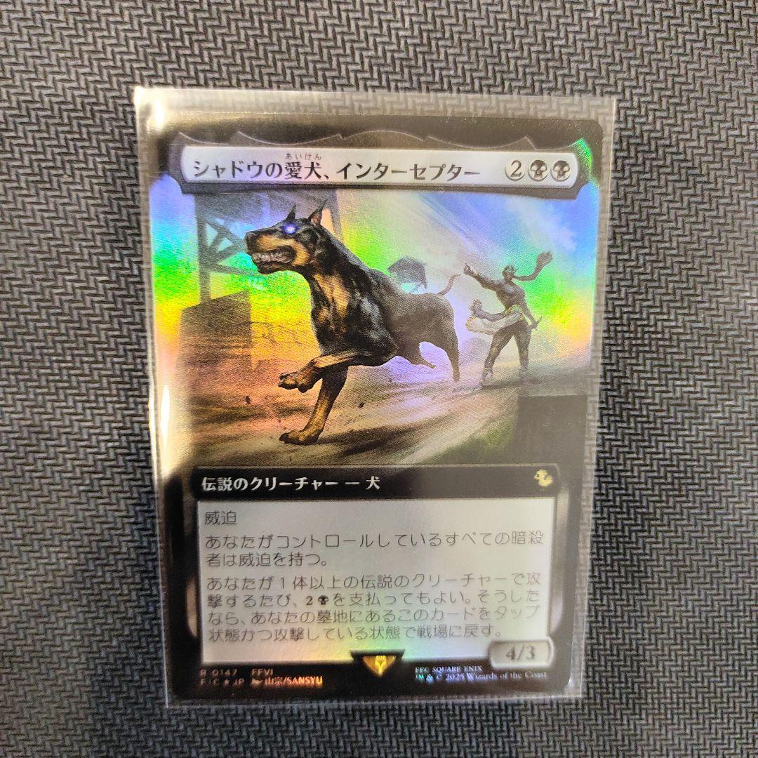 MTG シャドウの愛犬、インターセプター　日本語　拡張Foil　ボーダーレス