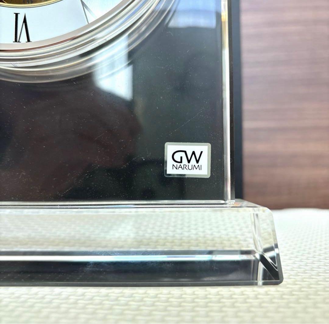 ナルミ　ガラス製置き時計