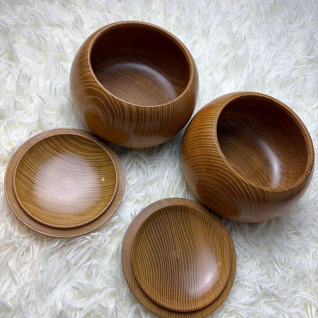 希少特厚 囲碁 碁石 本蛤碁石 那智黒碁石 碁笥 一套　桐箱入り 碁石セット