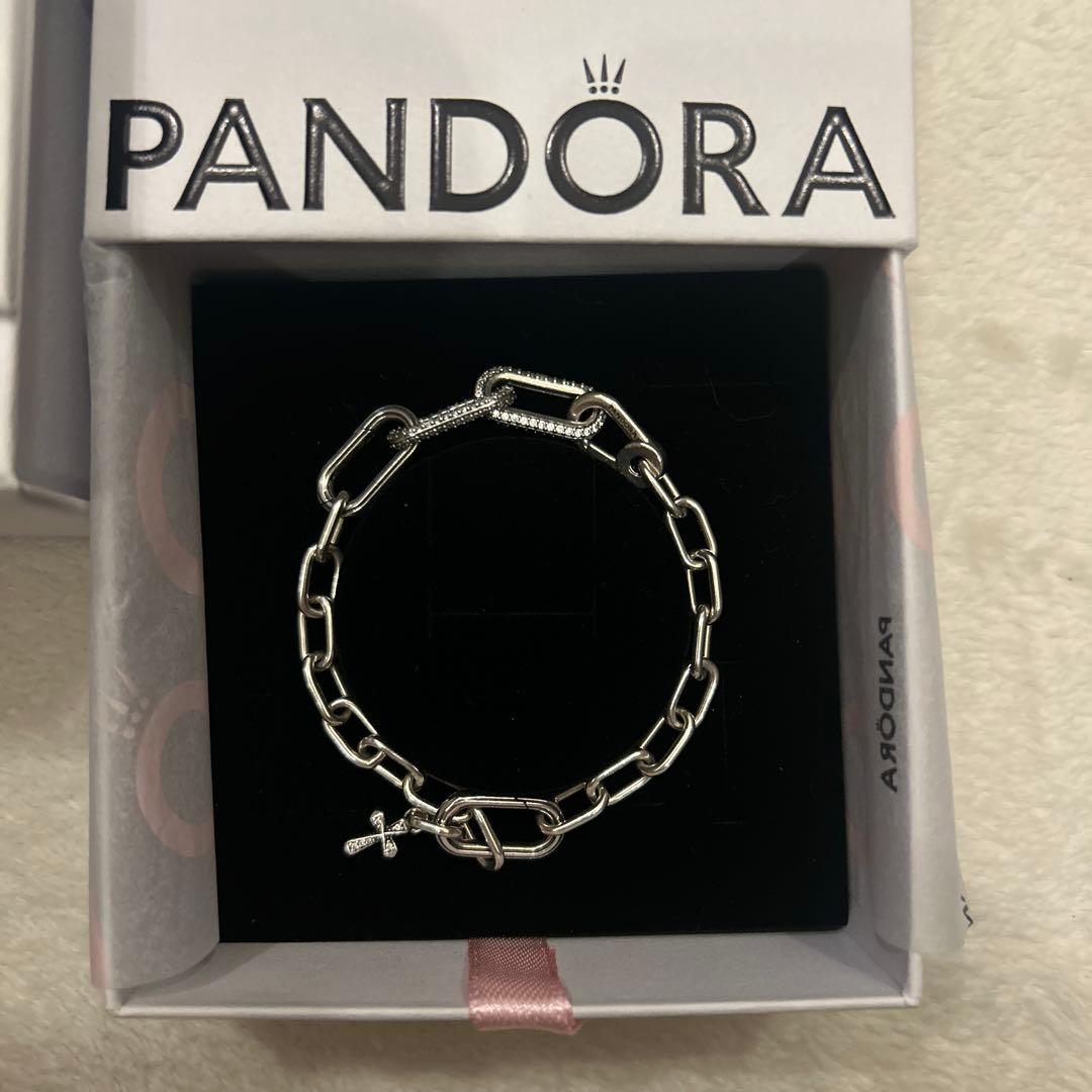 【早い者勝ち】Pandora チェーン ブレスレット シルバー ショッパー付き