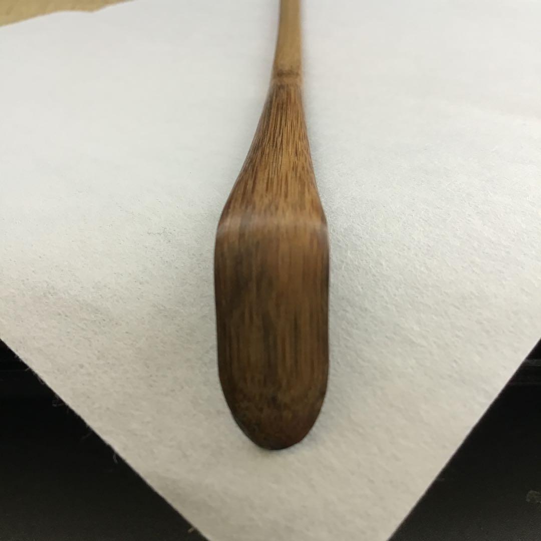 茶道具　茶杓　銘:玉垣　十代松尾宗吾作　不染斎書付　竹箱　共箱　紙箱　S44CS