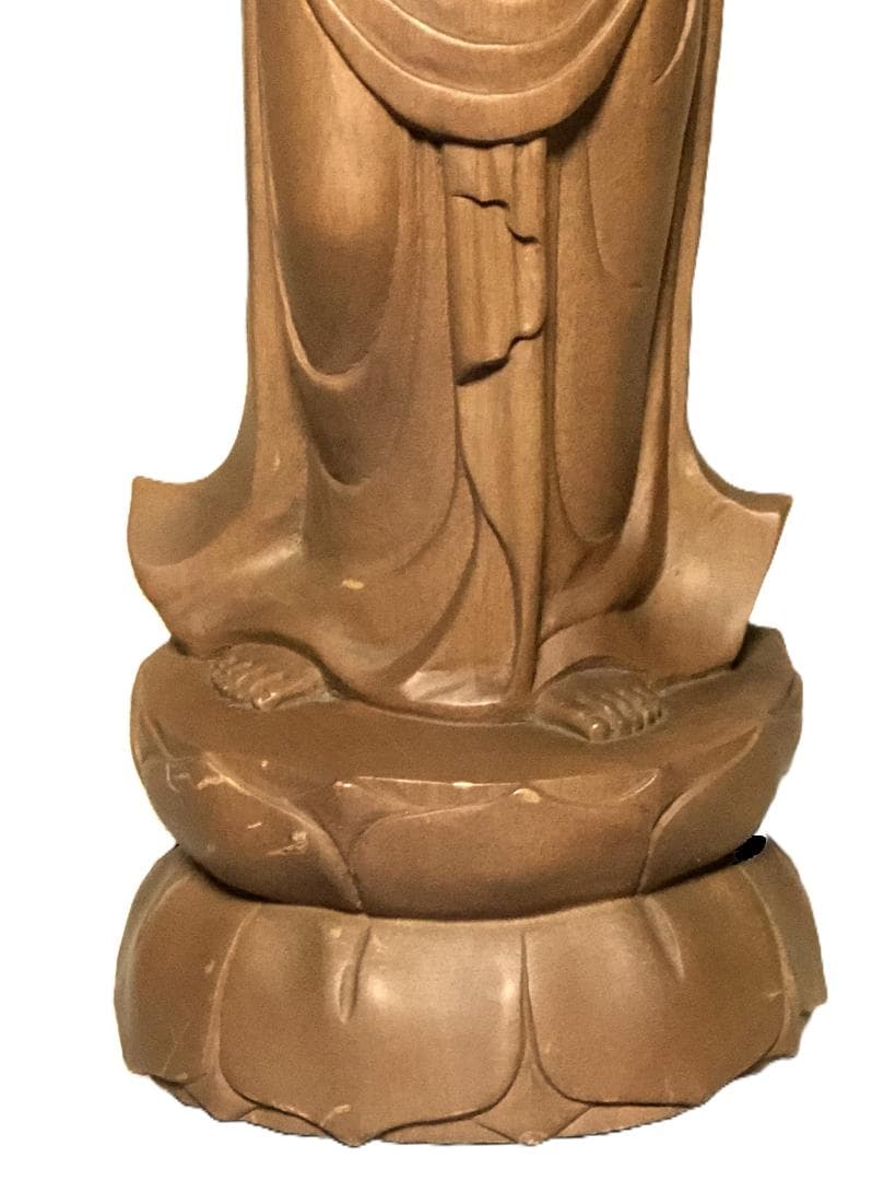 【 春山作 聖観音菩薩立像 】　一木造　高さ64ｃｍ