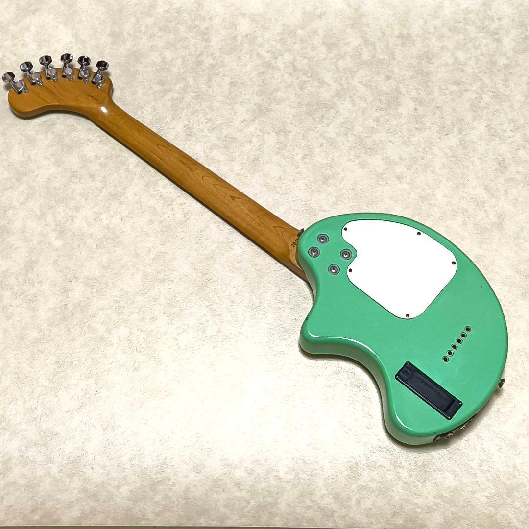 【美品】ZO-3 ミントグリーン アンプ内蔵ミニギター ヘッドフォン端子付