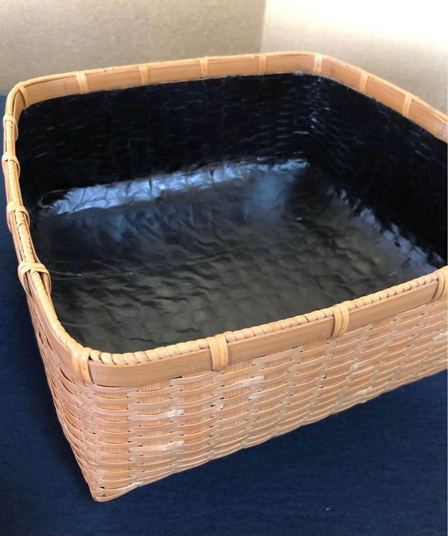 割引❗️《R》茶道具 認得斎好 松山籠 炭斗 東竹園斎作 共箱 250903H1