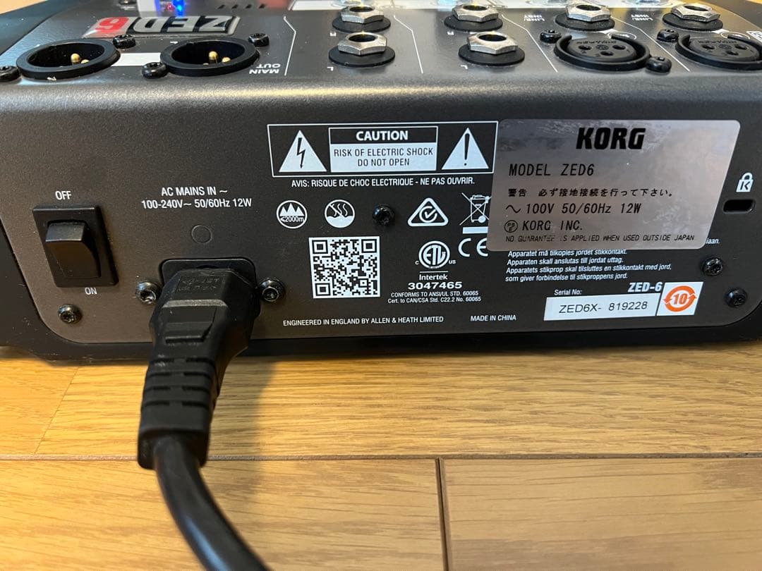 送料込み　ALLEN&HEATH ZED6 アナログミキサー　箱取説無し