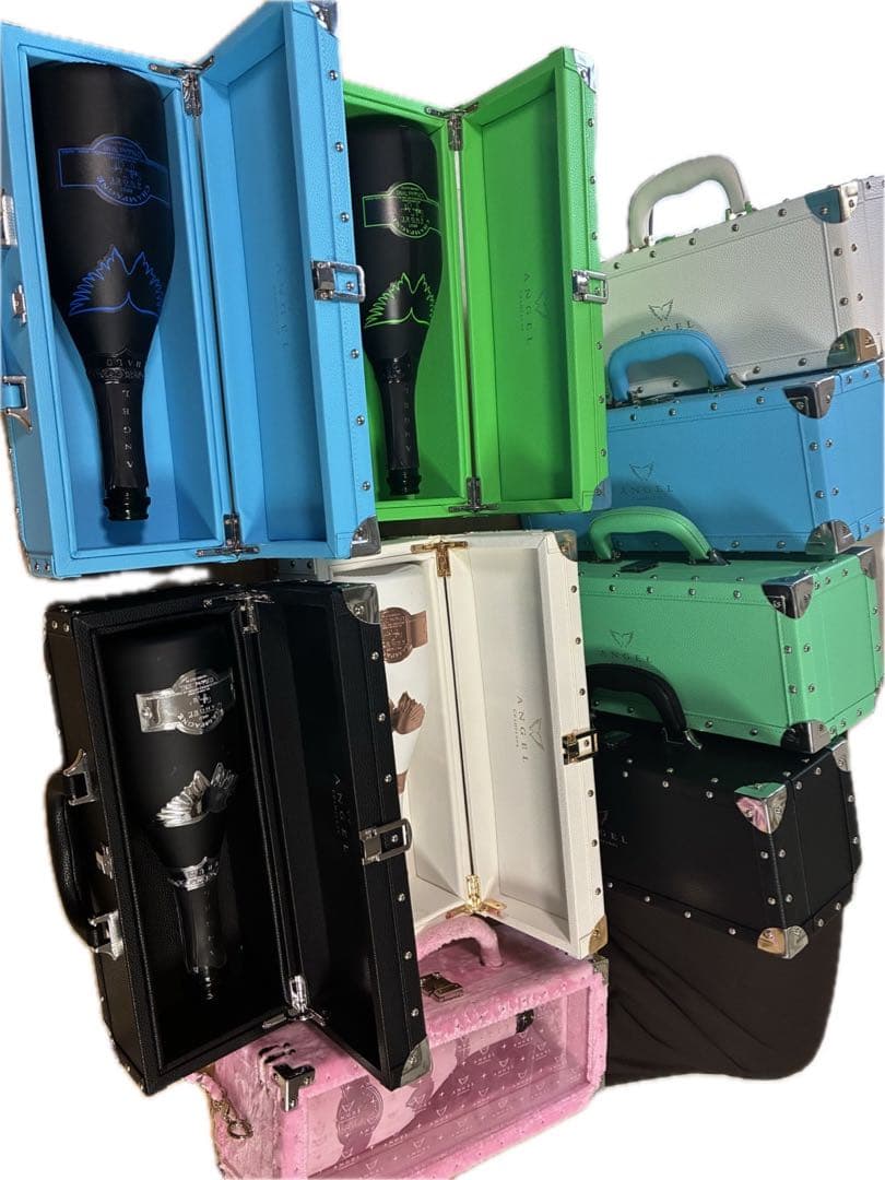 ANGEL CHAMPAGNE ケース+空ビン