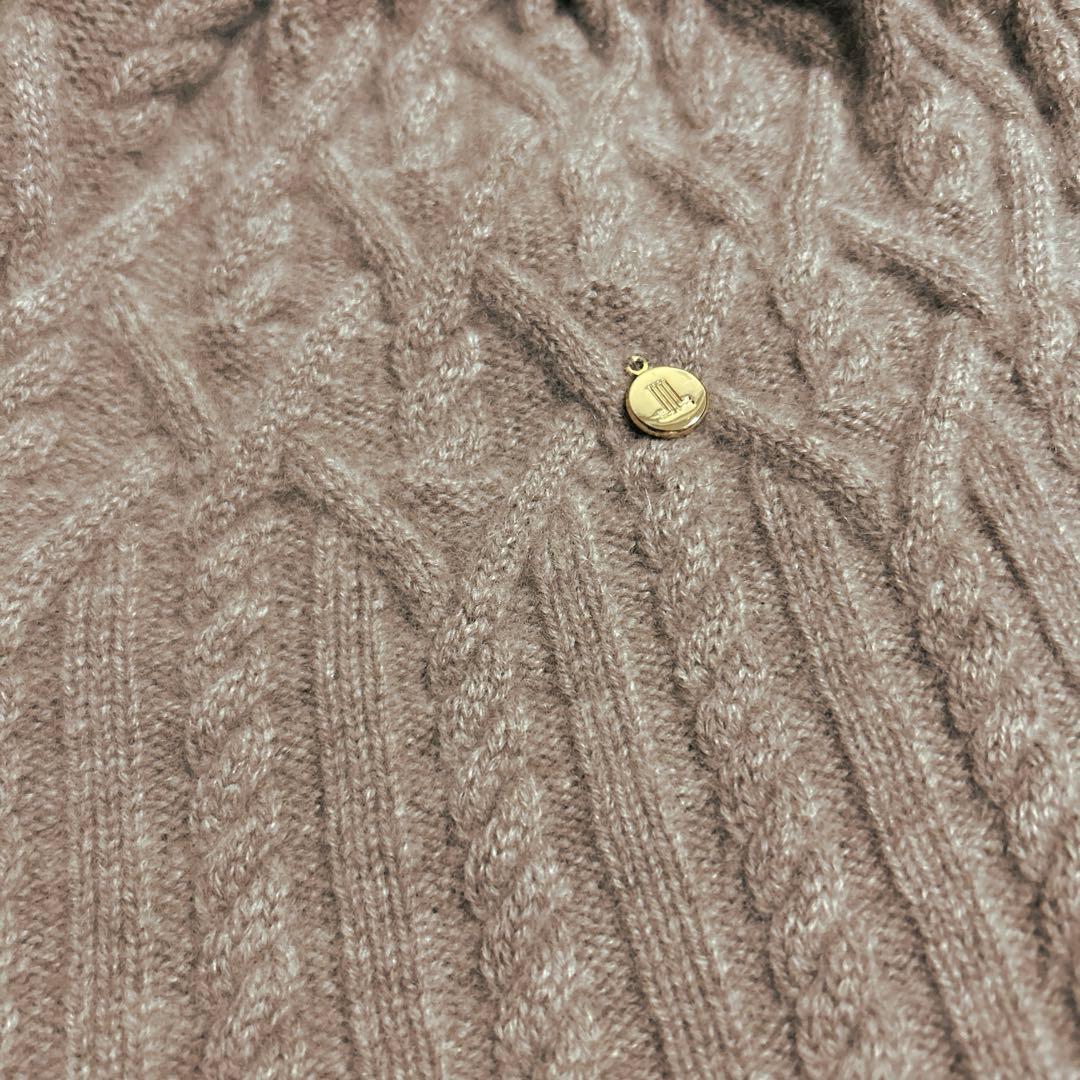 LANVIN en Bleu ニットワッチ　カシミヤ　ブラウン