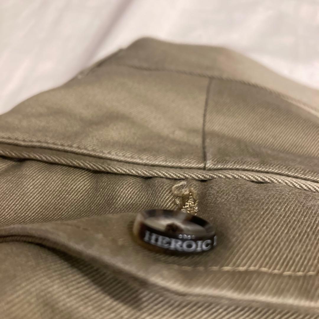 BARNSTORMER ベージュ　ダブルプリーツ　チノパン　XS