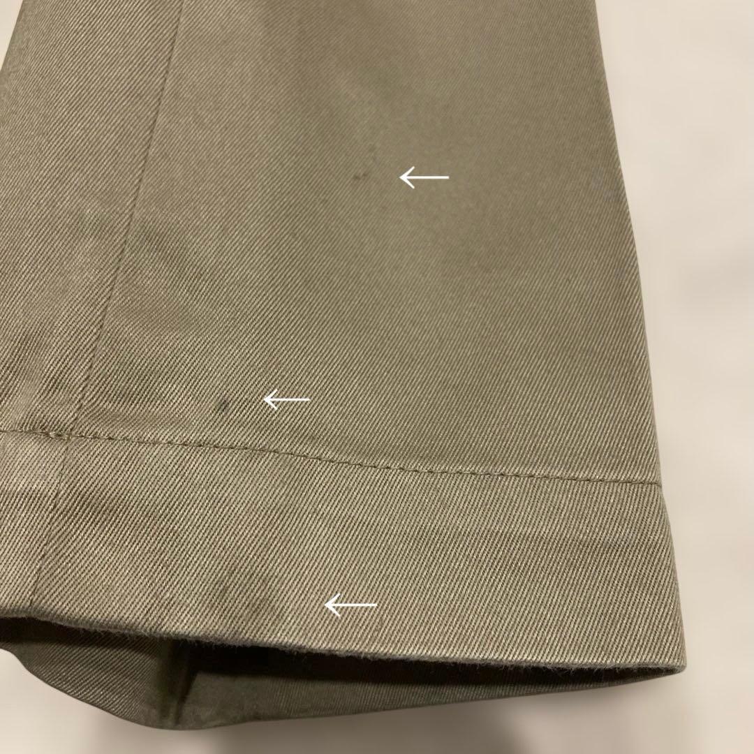 BARNSTORMER ベージュ　ダブルプリーツ　チノパン　XS