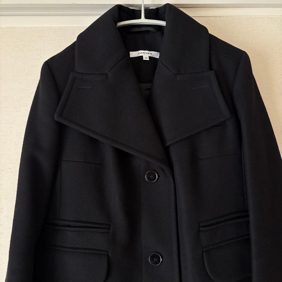 カルヴェン　CARVEN コート　36サイズ　ブラック