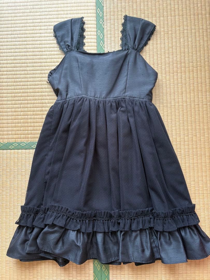 アリパイ　黒　レースJSK