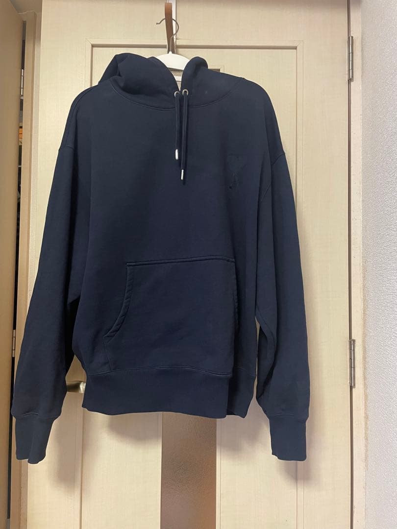 ami アミ パリス　パーカー XLサイズ ハート ロゴ フード 刺繍AMI