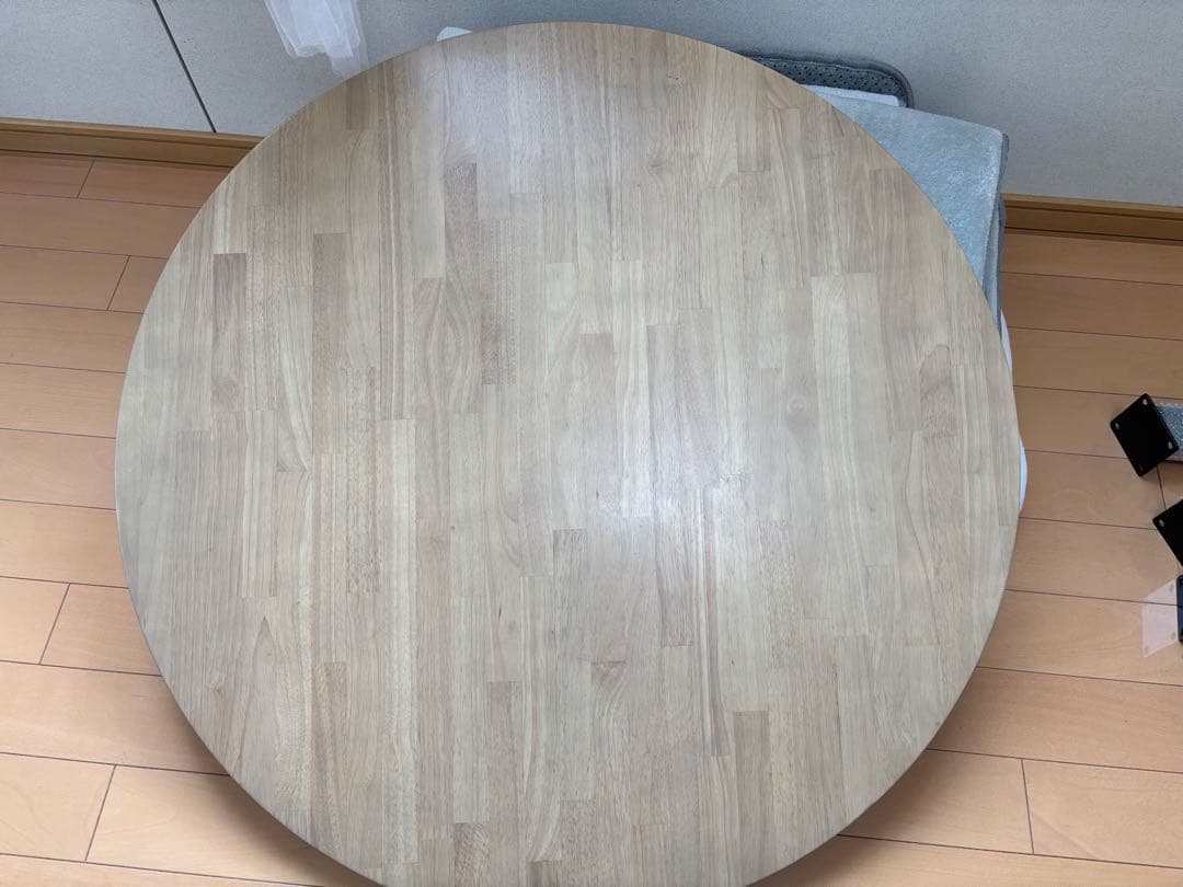 THE CAFE TABLE / 天然木Black Steel ラウンド100