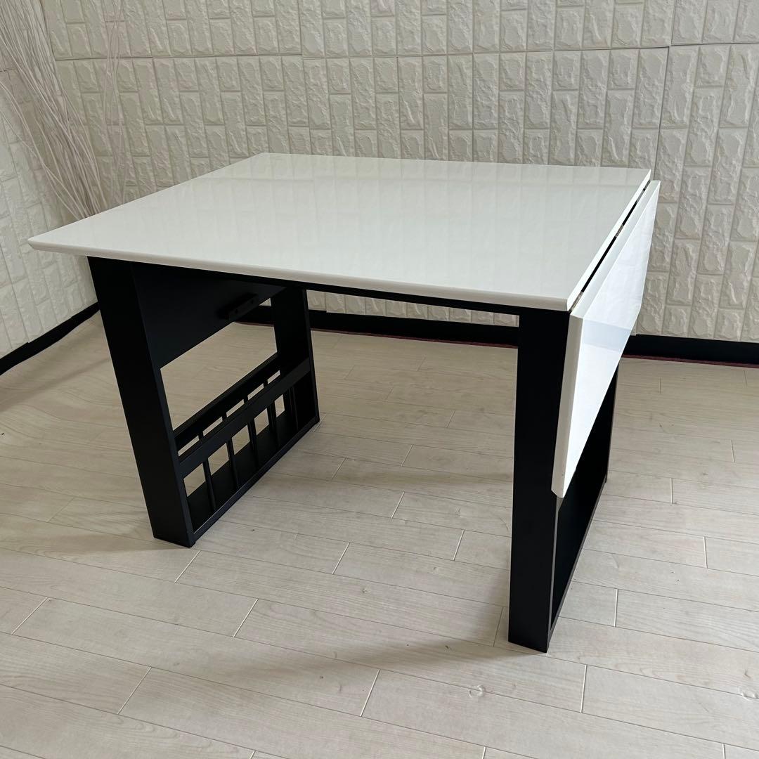 都内23区送料無料❗️ニトリ　伸縮式ダイニングテーブル　回転チェア　３点セット✨