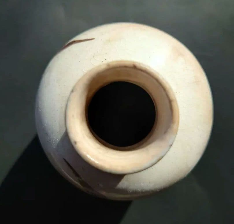 人間国宝　第十二代中里太郎右衛門　無庵　絵唐津鉄絵　砧　酒器　箱無し