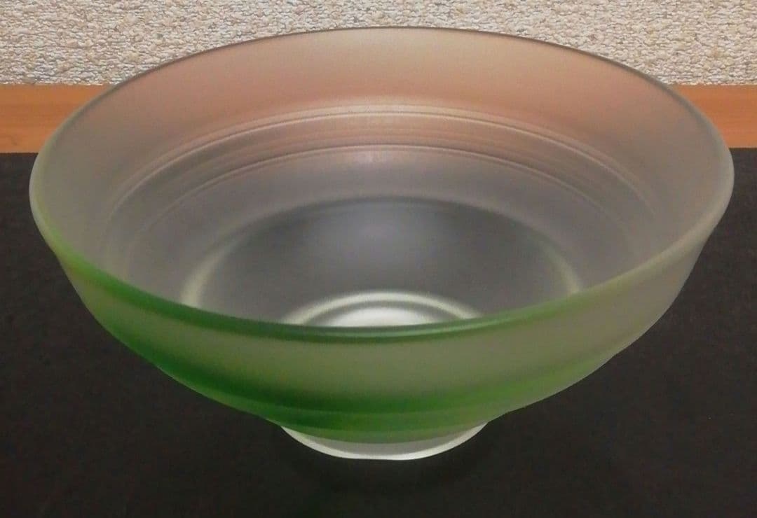 関吉昭作　硝子　茶碗　共箱　茶道具