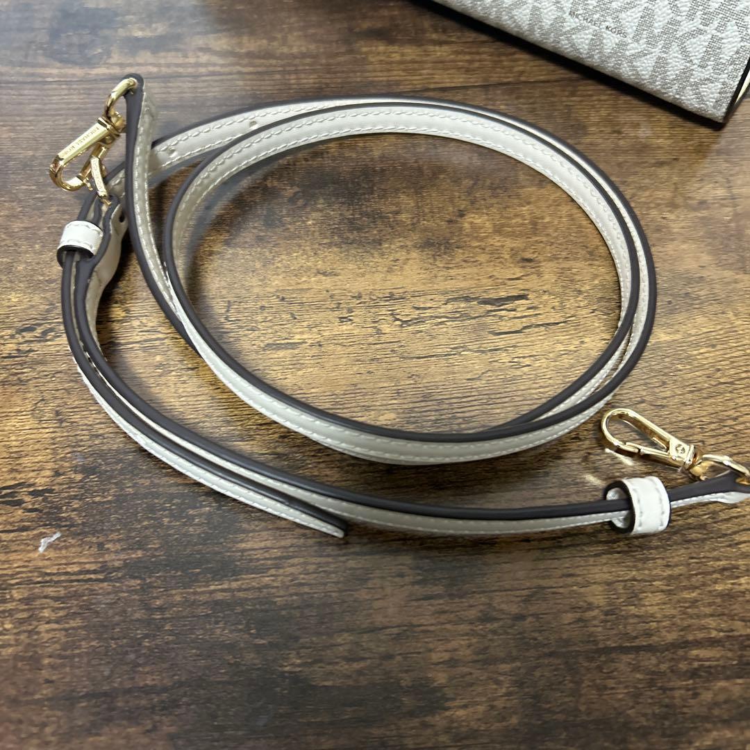 MICHAEL KORS ホワイト グレー ハンドバッグ