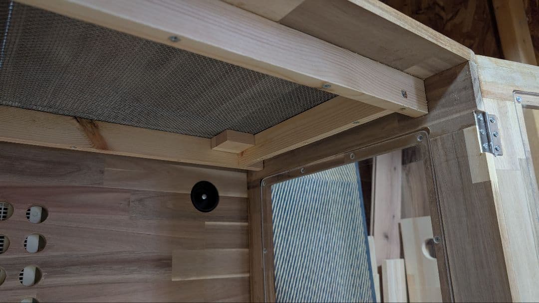 アカシア集成材15ミリ幅120縦50奥行50蜜蝋オイル仕上げ！