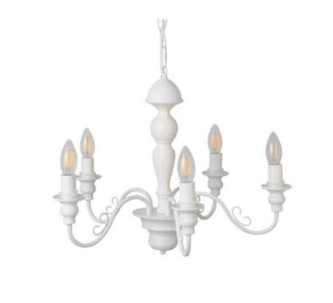 【廃盤】Francfranc 照明シャンデリア　シャンデリア 5灯 電球付き