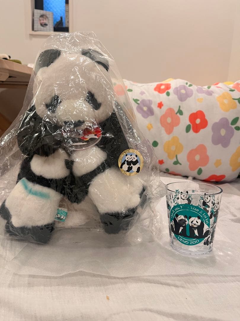上野動物園　パンダ　シャオシャオ・レイレイぬいぐるみ　タンブラー