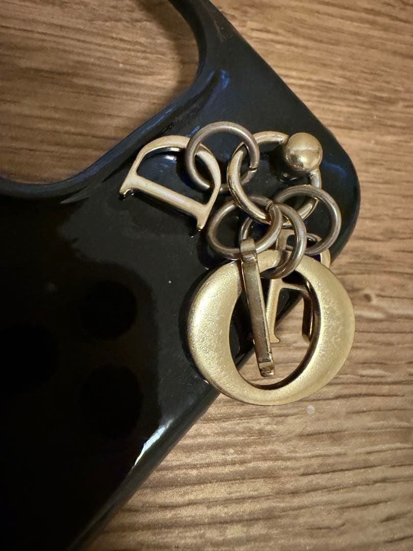 Dior ブラック パテントiPhoneケース13プロ