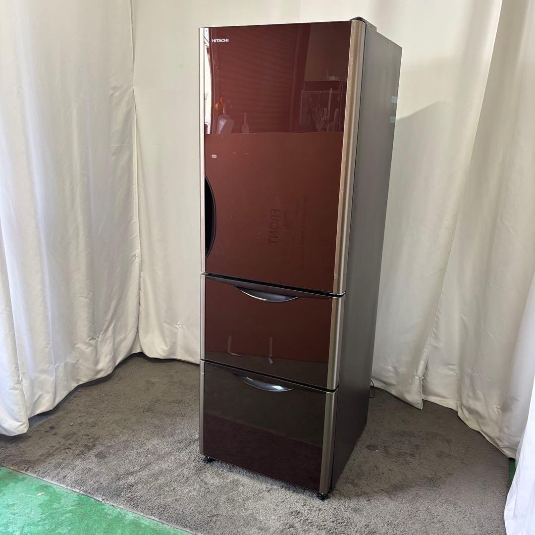 36　日立　冷蔵庫　300-400ℓ　大きめ　綺麗　真チルド　設置無料　安い‼️