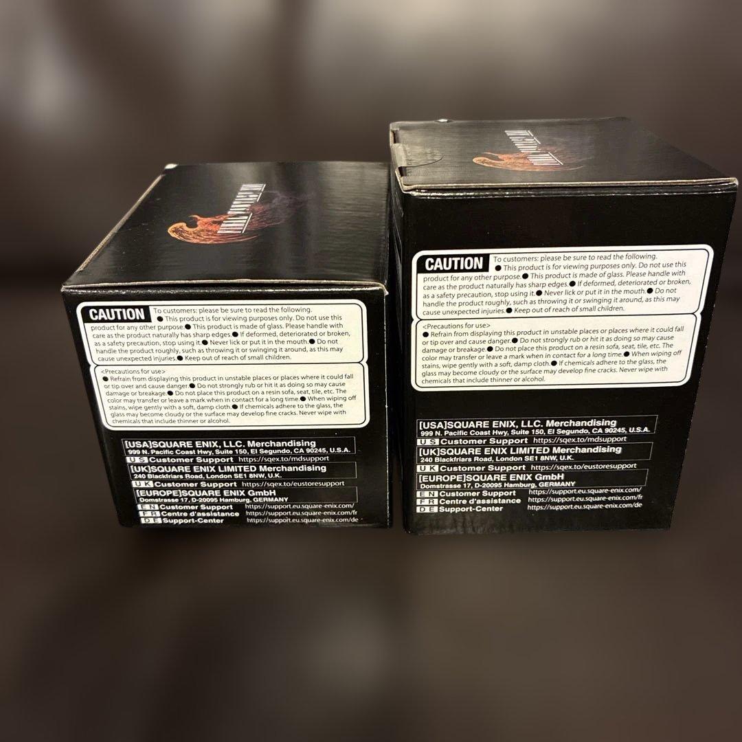 FF16 レーザー彫刻クリスタルガラス 召喚獣シヴァ フェニックス＆イフリート