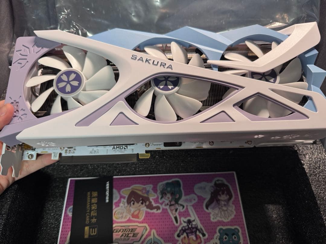 グラフィックボード・グラボ・ビデオカード Yeston Radeon RX6800XT 16GB Sakura Waifu