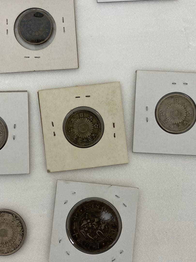 3-1618 5銭・10銭・20銭・50銭銀貨　63枚