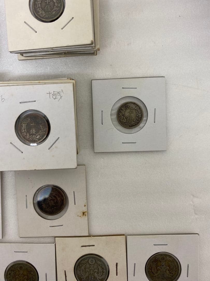 3-1618 5銭・10銭・20銭・50銭銀貨　63枚