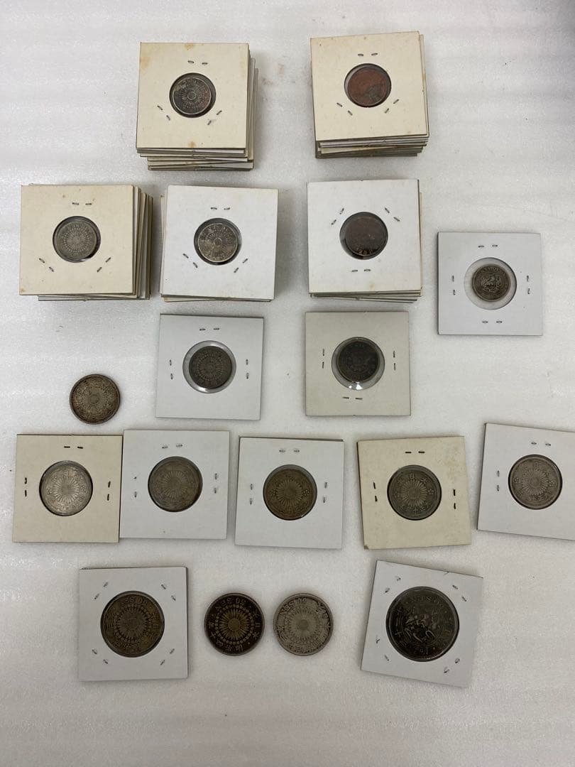 3-1618 5銭・10銭・20銭・50銭銀貨　63枚