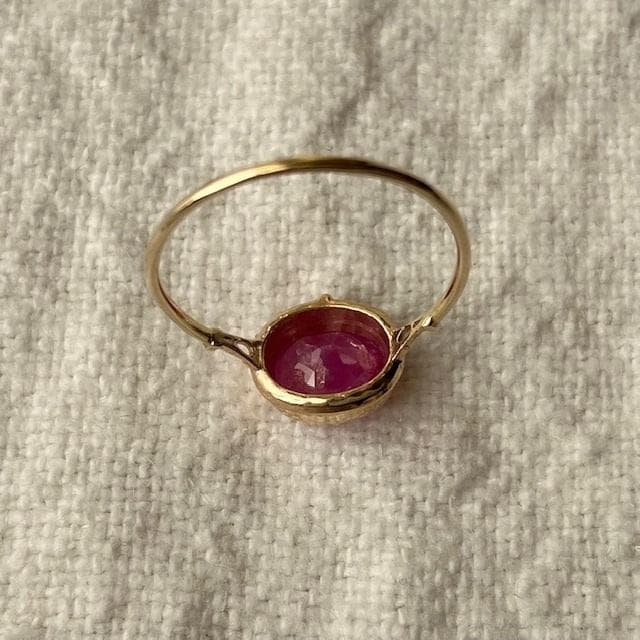 9万◆新品◆ミャカレジュエリー ピンクサファイア10Kリングアッシュペーフランス