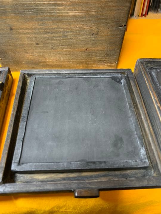 箱硯　古道具　アンティーク　インテリアイン骨董　古民具　引き出し卓上矢立て
