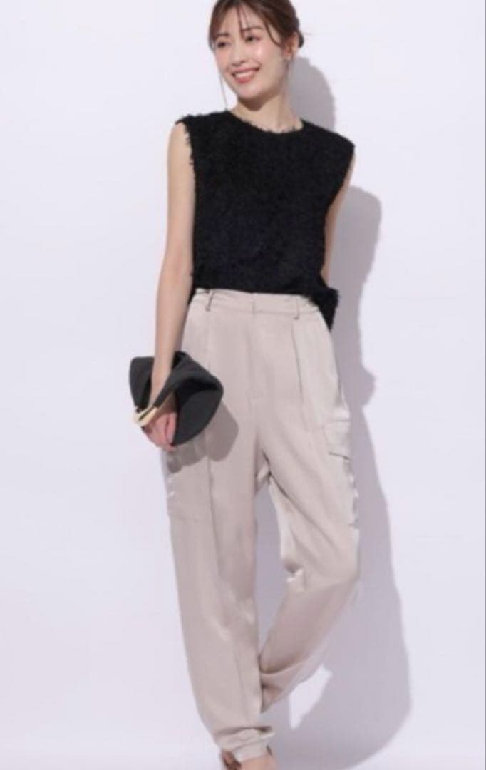 Apuweiser-riche リラクシーワークサテンパンツ ズボン XS