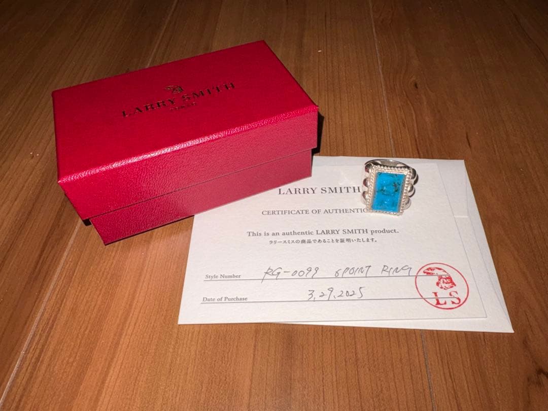 larry smith 6POINT turquoise #25.5号　美品