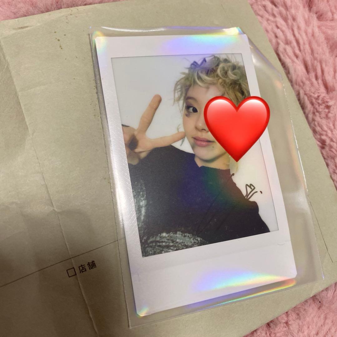 TWICE チェヨンちゃん直筆サイン付きチェキ