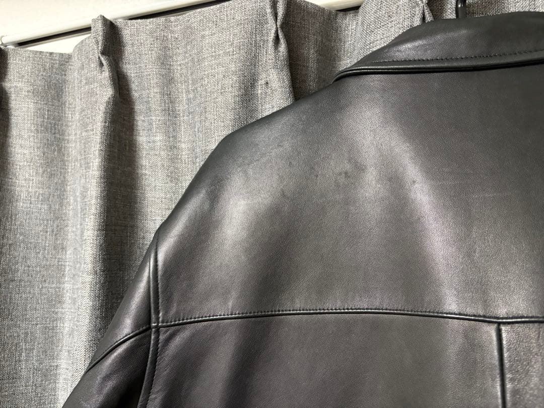 OLD Polo by Ralph Lauren ブラックレザージャケット LL