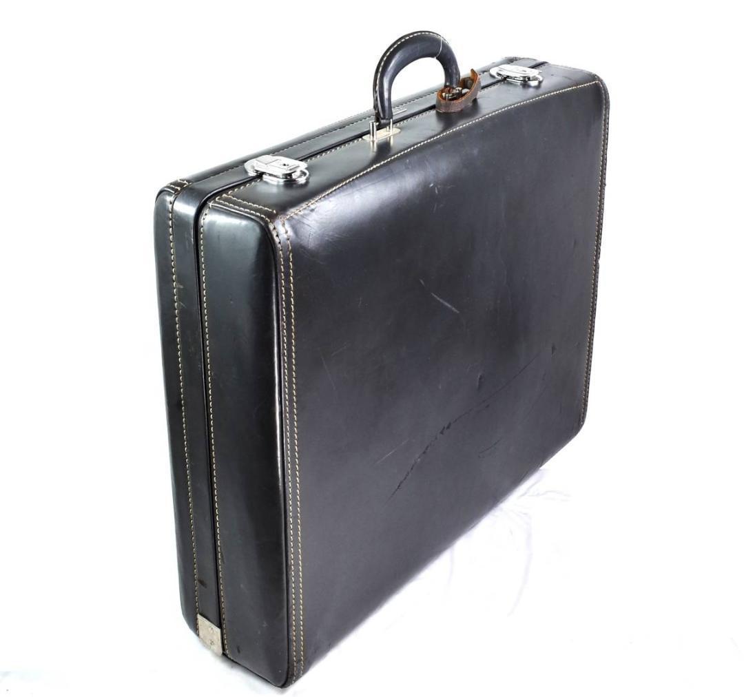 ハートマン『ノッカバウト』本革 トランク 濃灰 （1980年代）USA