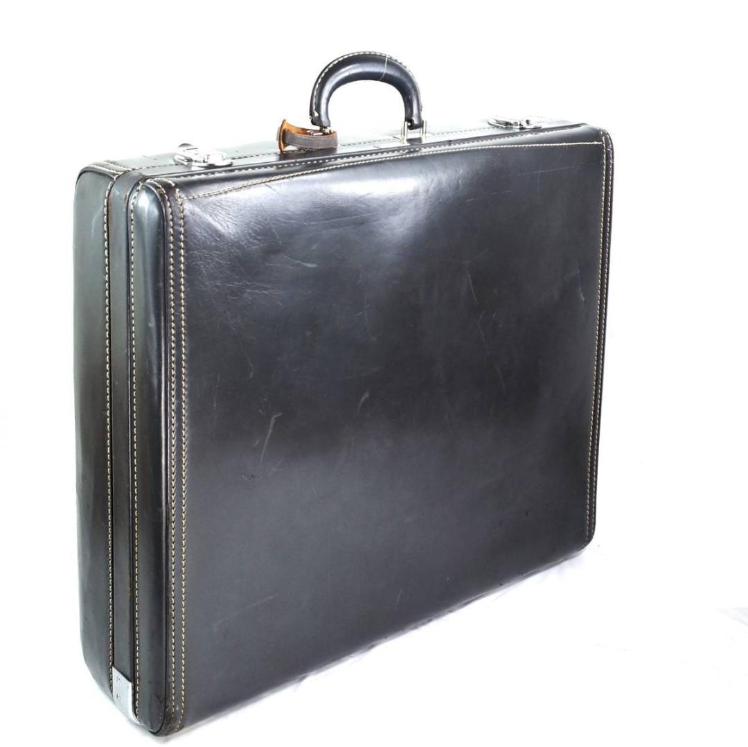 ハートマン『ノッカバウト』本革 トランク 濃灰 （1980年代）USA