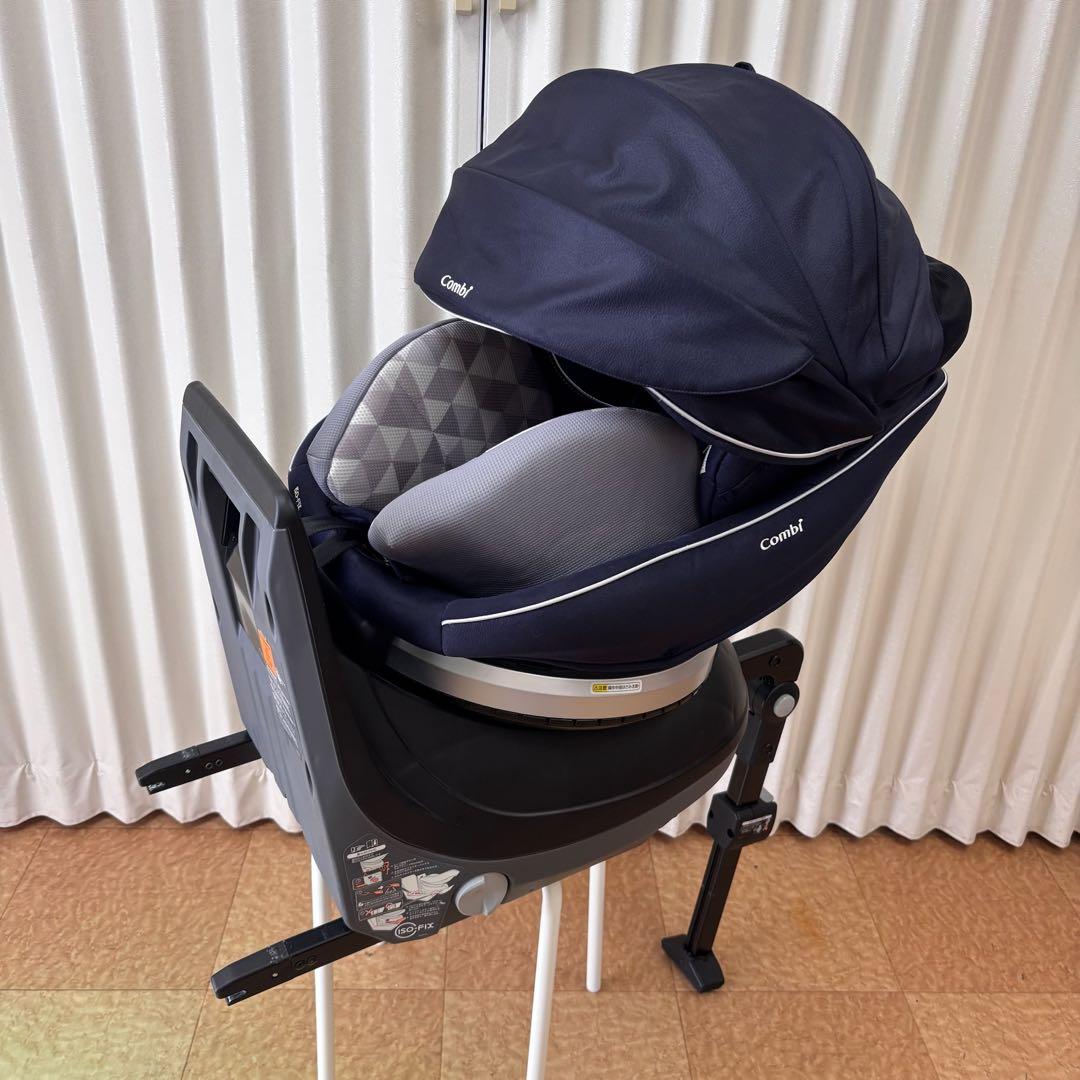 ☆美品☆　コンビ　WL　新生児OK　クルムーヴ　スマート　EG　ISOFIX　紺