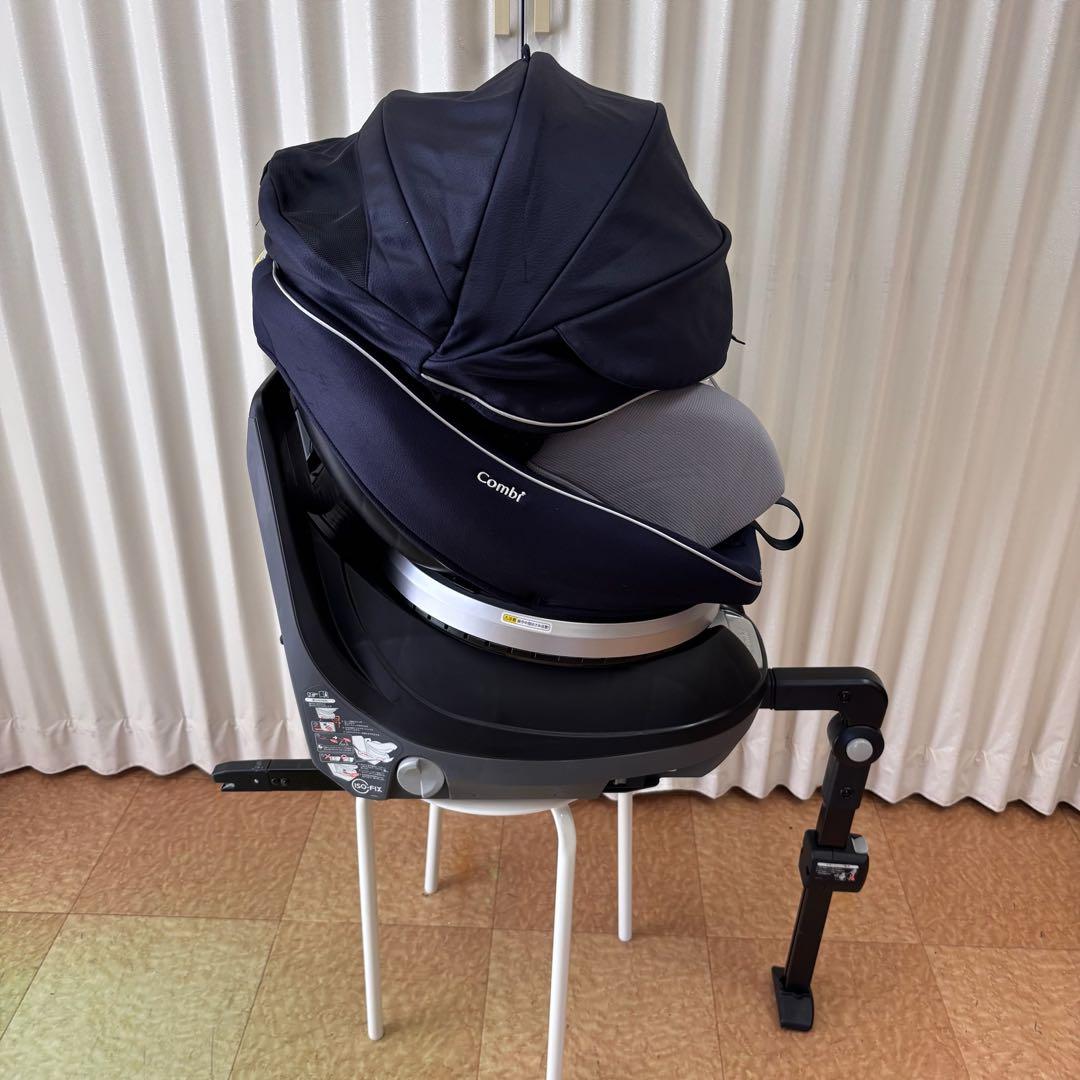 ☆美品☆　コンビ　WL　新生児OK　クルムーヴ　スマート　EG　ISOFIX　紺