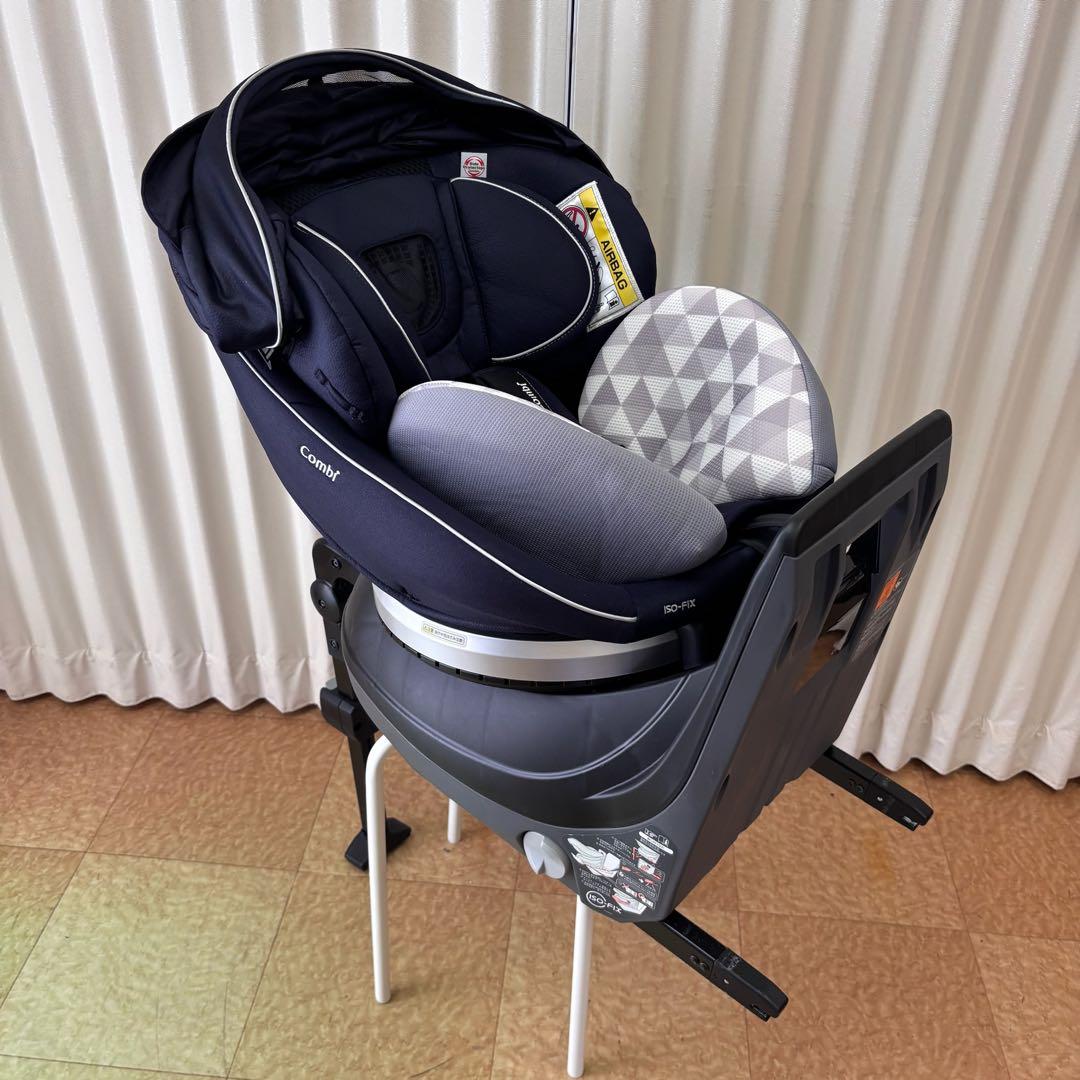 ☆美品☆　コンビ　WL　新生児OK　クルムーヴ　スマート　EG　ISOFIX　紺
