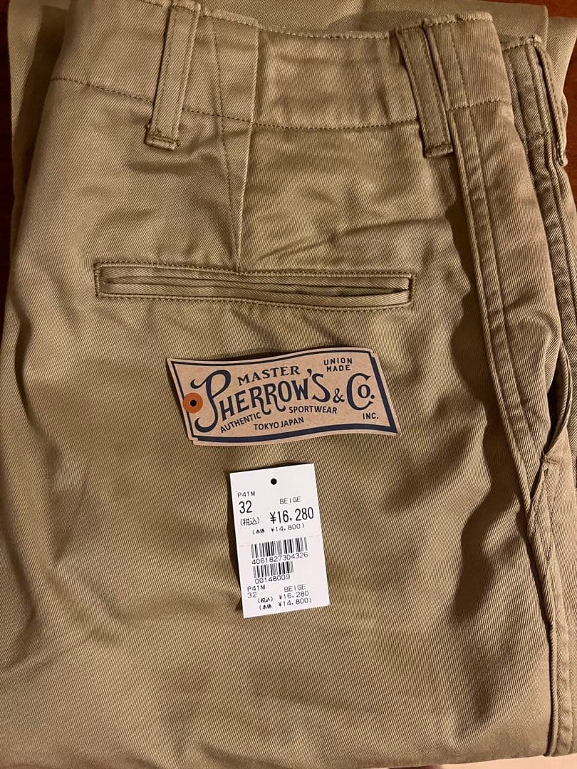PHERROW'S チノパン サイズ32 ベージュ